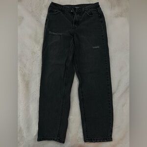 Wild Fable black straight leg jeans with distressed details